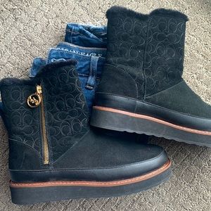 Coach Fur Boots